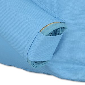Additional Image 4 - a blue fabric with a small hole