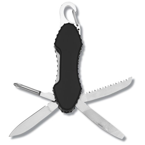 Additional Image 1 - a black and white pocket knife