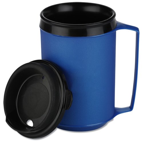 Additional Image 2 - a blue and black coffee mug