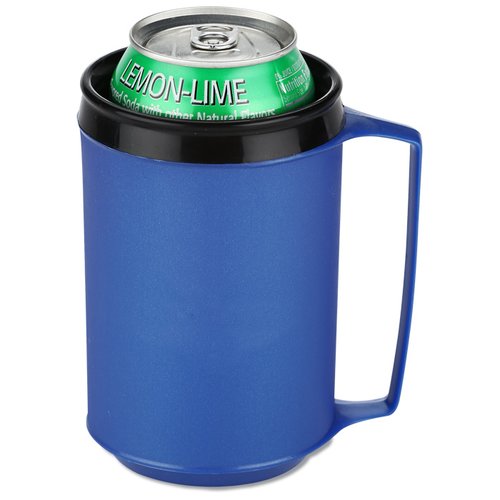 Additional Image 3 - a blue and black thermos