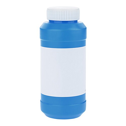 Additional Image 1 - a blue bottle with a white label