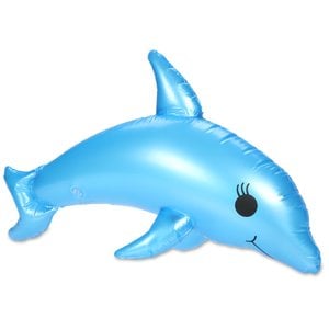 Additional Image 2 - a blue inflatable dolphin