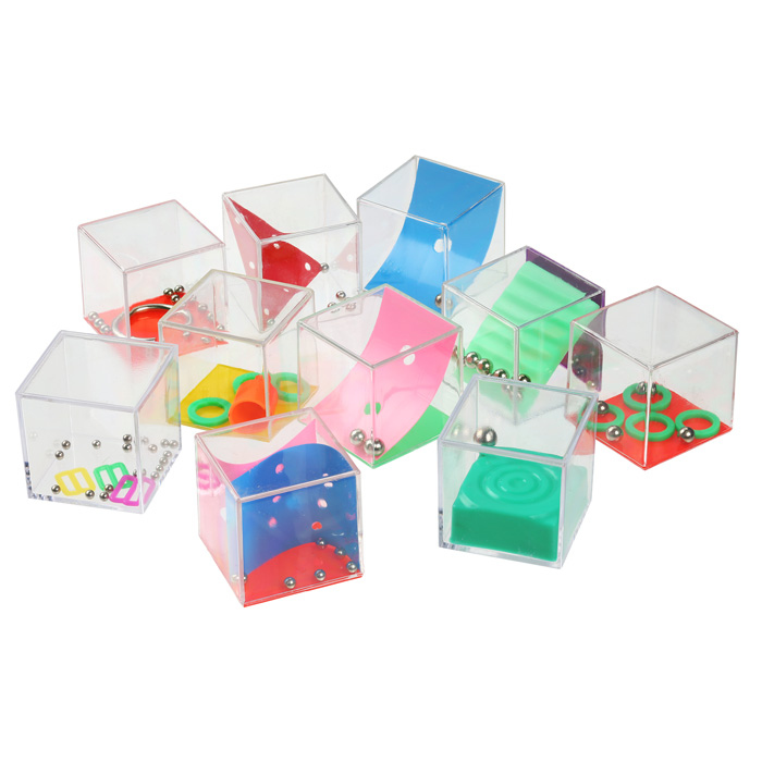 Paquet De 4 Mini Puzzle Coloré Cube Et Étoile Gommes