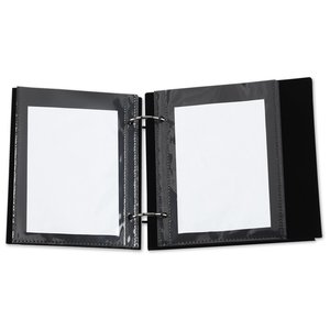 Additional Image 1 - a black photo frame with white paper