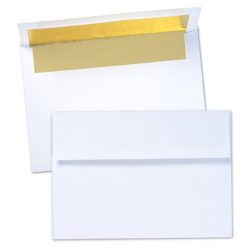 Additional Image 1 - a white envelope with a gold top