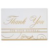 View Image 3 of 4 of Gold Foil Thank You Greeting Card