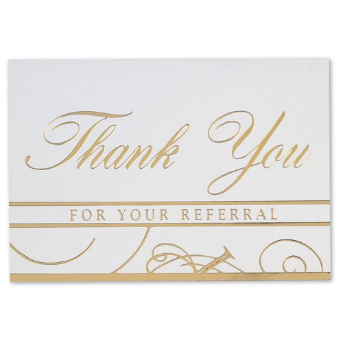 Additional Image 2 - a white card with gold text