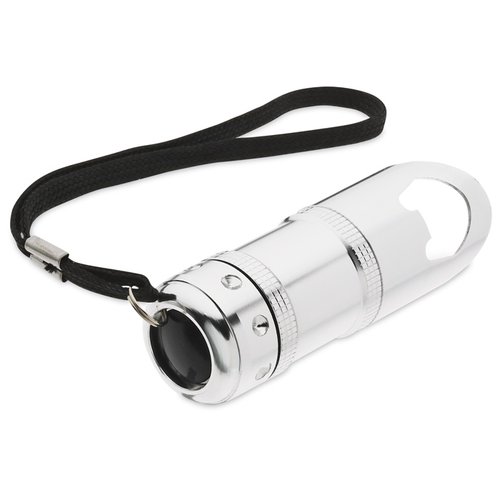 Additional Image 1 - a clear water bottle with a black strap