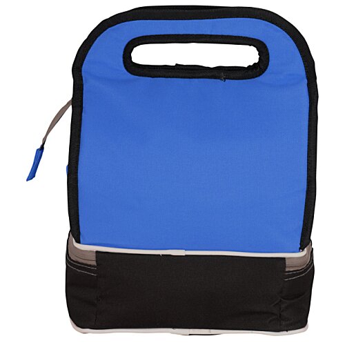Additional Image 2 - a blue and black lunch bag