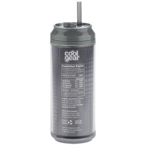 Additional Image 7 - a black plastic bottle with a straw