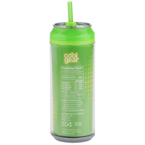Additional Image 4 - a green beverage can with a straw