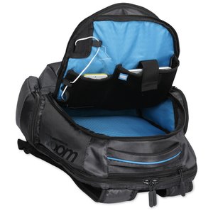 Additional Image 8 - a black and blue backpack