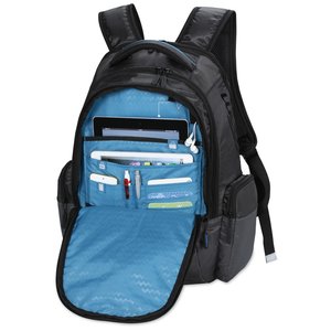 Additional Image 7 - a black and blue backpack