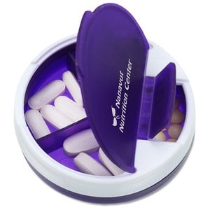 Additional Image 1 - a round container with a purple box with a white lid
