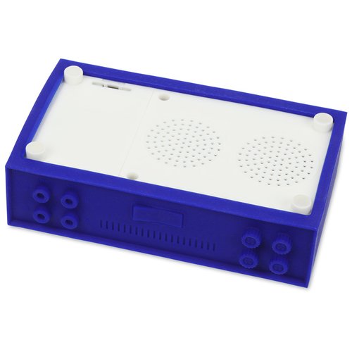 Additional Image 5 - a blue rectangular object with a white cover