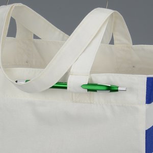 Additional Image 3 - a white bag with a green handle