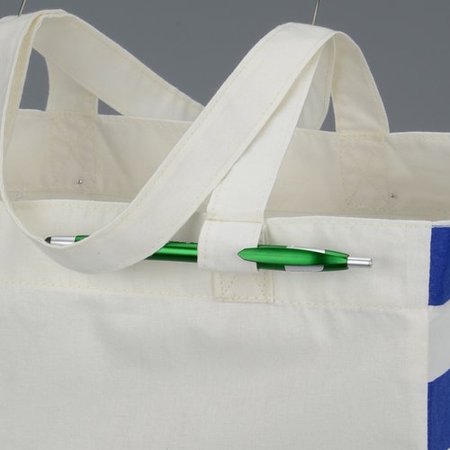 Additional Image 3 - a white bag with a green handle