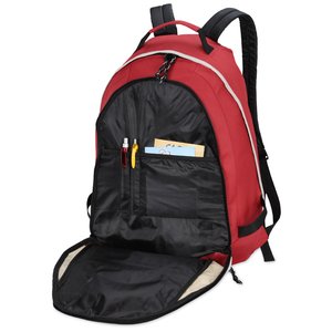 Additional Image 2 - a red and black backpack
