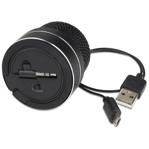 Additional Image 1 - a black round object with a black cord