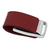Additional Thumbnail Image 1 - a red belt buckle with a silver buckle