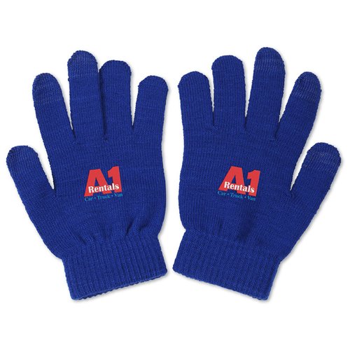 Additional Image 1 - a pair of blue gloves