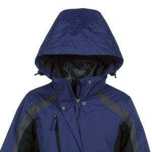 Additional Image 1 - a person wearing a blue raincoat with a hood