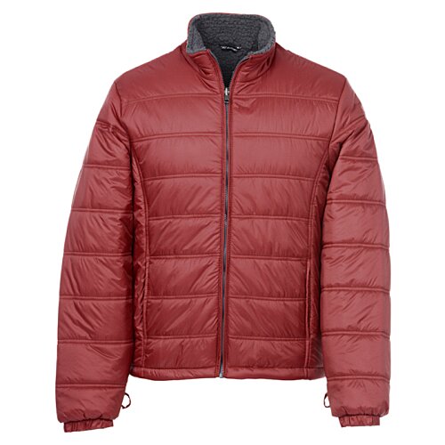Additional Image 3 - a red jacket with a black collar