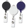 View Image 4 of 4 of Retractable Badge Holder with Lanyard Attachment - Round - Opaque