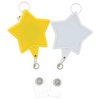 View Image 3 of 4 of Retractable Badge Holder with Lanyard Attachment - Star