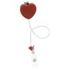View Image 4 of 4 of Retractable Badge Holder with Lanyard Attachment - Heart - Label
