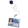 View Image 2 of 4 of Retractable Badge Holder with Lanyard Attachment - Round - Opaque - Label