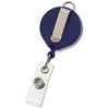 View Image 3 of 4 of Retractable Badge Holder with Lanyard Attachment - Round - Opaque - Label