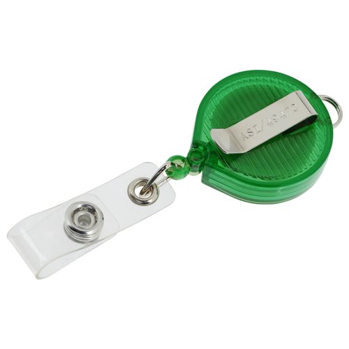Additional Image 4 - a green and white badge holder