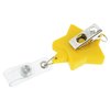 View Image 2 of 4 of Retractable Badge Holder with Lanyard Attachment - Star - Label