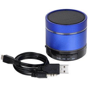 Additional Image 5 - a blue round object with a black cord