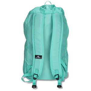 Additional Image 2 - a blue backpack with wheels