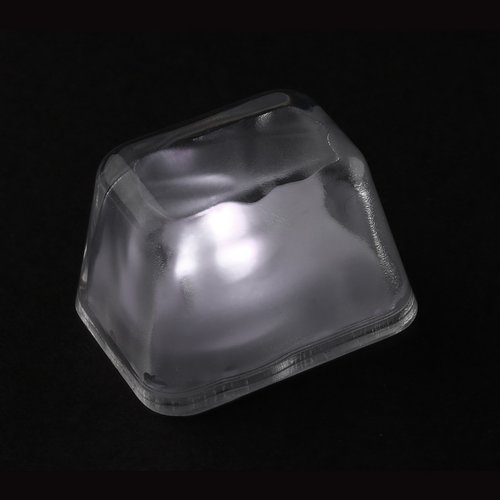 Additional Image 2 - a clear plastic cube with a light reflecting off it