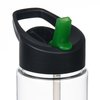 View Image 3 of 3 of Clear Impact In The Groove Bottle with Two-Tone Flip Straw Lid - 24 oz.