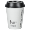 Additional Image 1 - a white cup with black lid