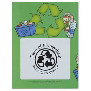 Additional Image 2 - a green recycle sign with a black and white logo