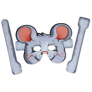 Additional Image 4 - a white mask with ears and bones