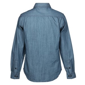Additional Image 1 - a blue shirt with a long sleeve
