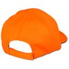 an orange hat with a hole in the back