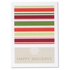 View Image 3 of 4 of Stripes of Red & Green Greeting Card