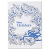 View Image 3 of 4 of Blue Ribbon Wreath Greeting Card