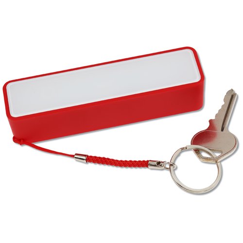 Additional Image 2 - a key chain with a red stripe