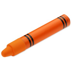 Additional Image 1 - an orange crayon on a white background