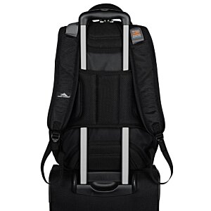 Additional Image 6 - a back of a black backpack