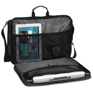 Additional Image 1 - a black bag with a tablet and a laptop