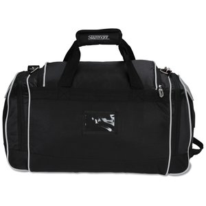Additional Image 1 - a black duffel bag with a handle